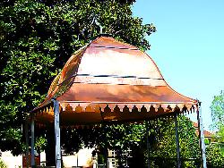 Particolare di un lavoro di Lattoneria del tetto in rame eseguito per un Gazebo 