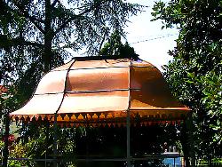 Lavoro di Lattoneria per copertura in Rame di un Gazebo 